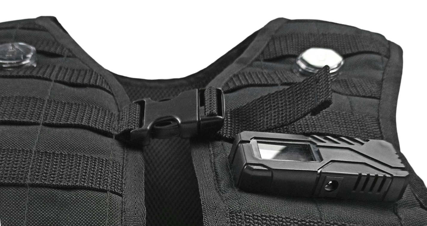 Alphatag lasertag vest from the front