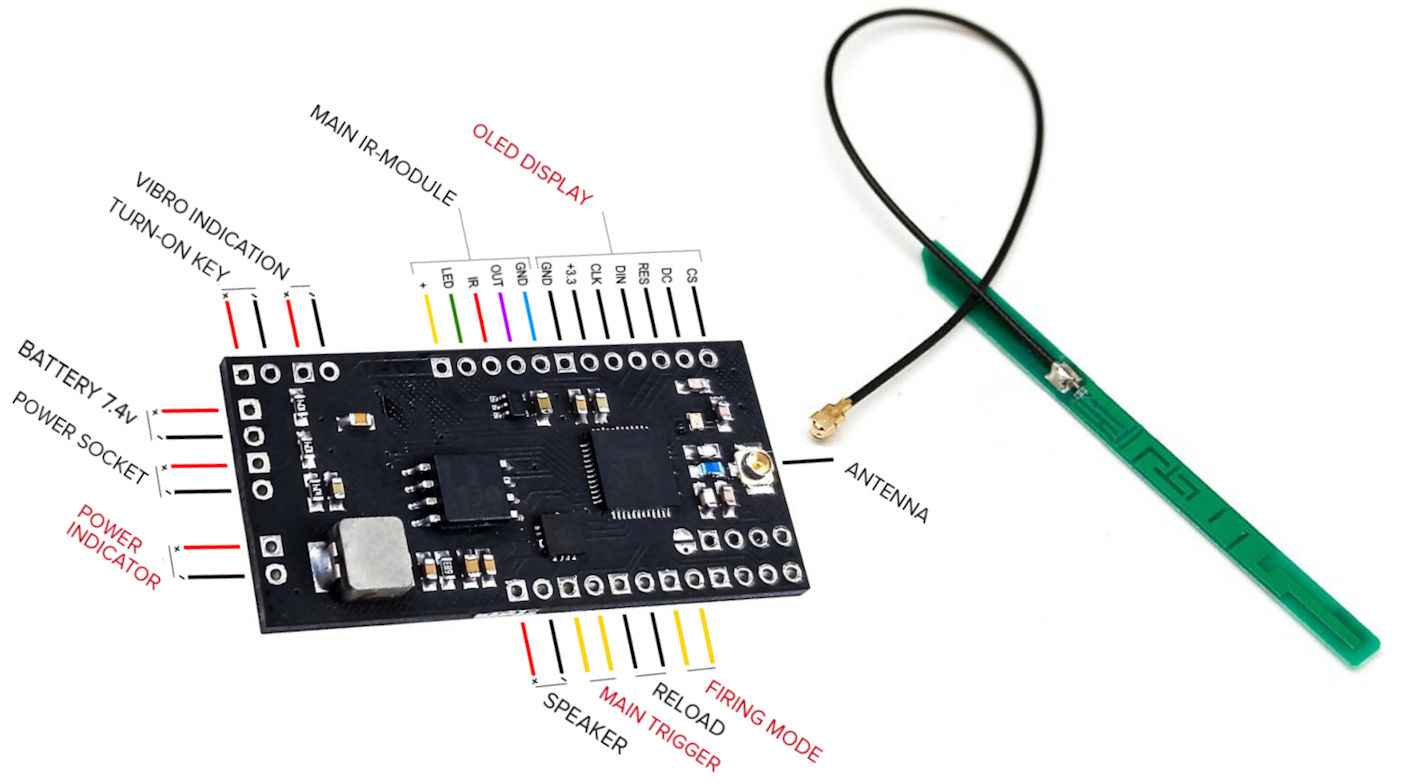 alphatag nano lasertag DIY circuit diagramm