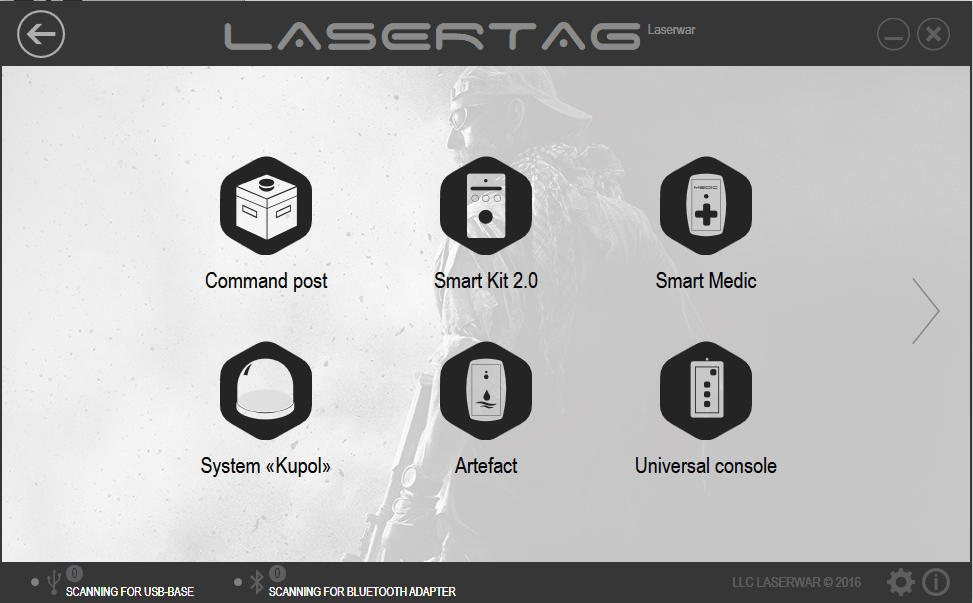 Lasertag SmartKit settings