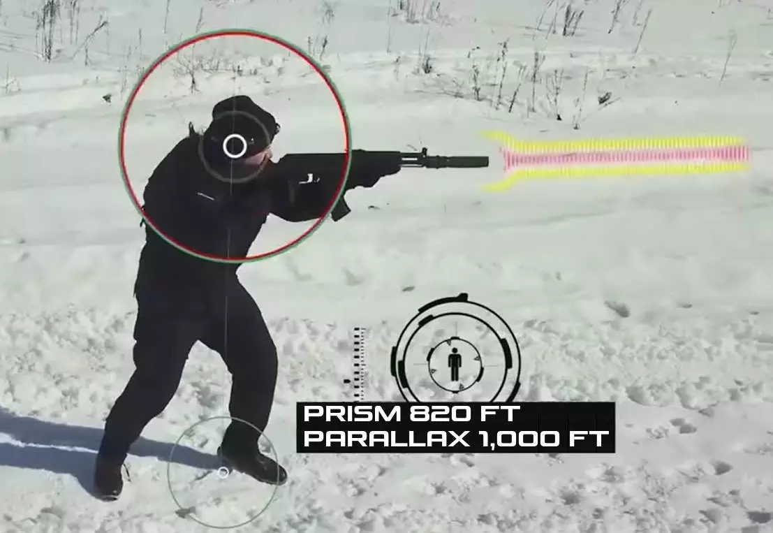AK105 laser tag tagger range of fire