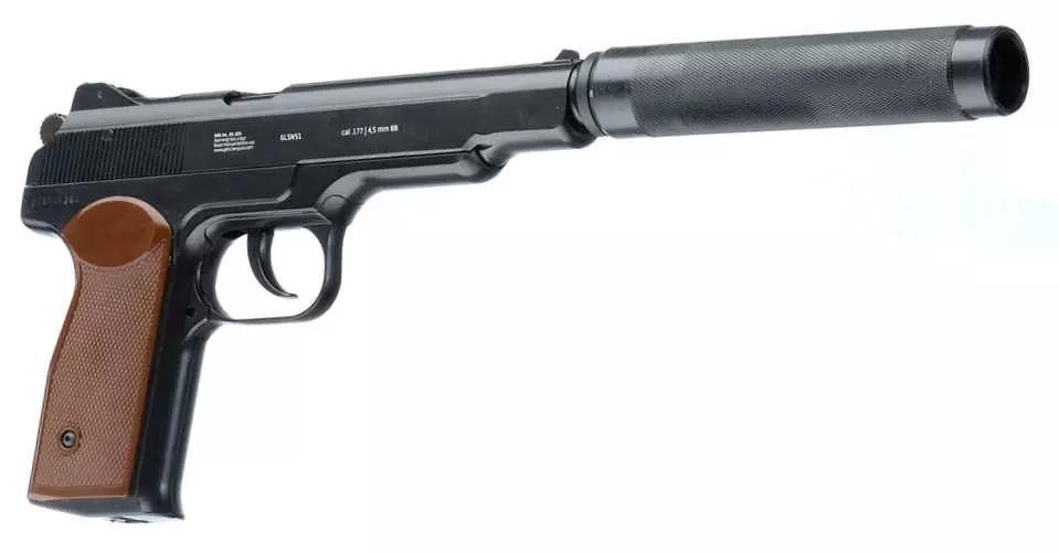 APB Stechkin laser tag handgun with optical tube