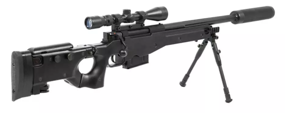 AWP L96A1 laser tag sniper back