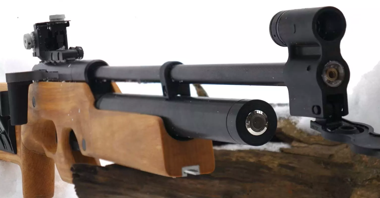 Electronic biathlon gun shooting range 
