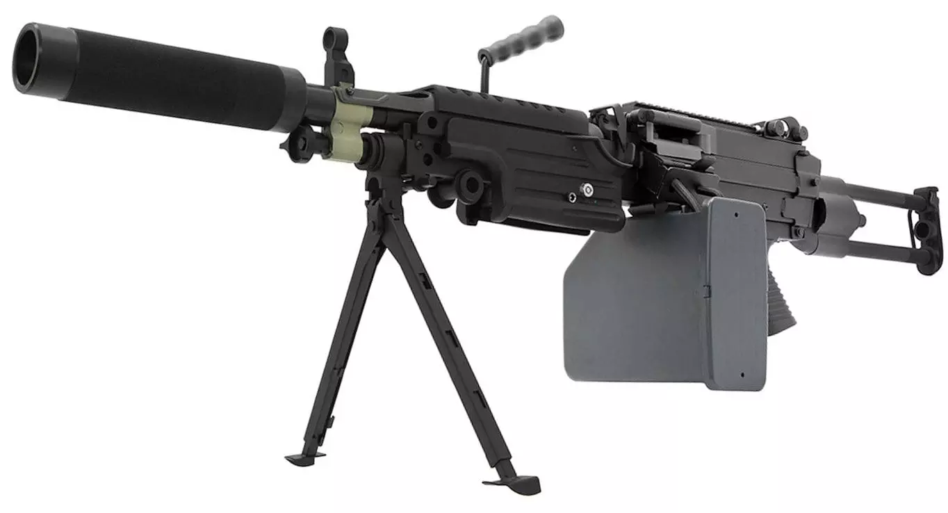 FN Minimi laser tag machine gun front look