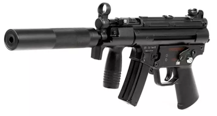 MP 5 Laser tag SMG with folded buttstock