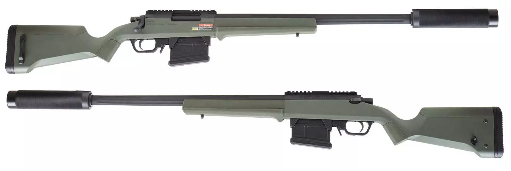 Remington 700 laser tag sniper rifle both sides