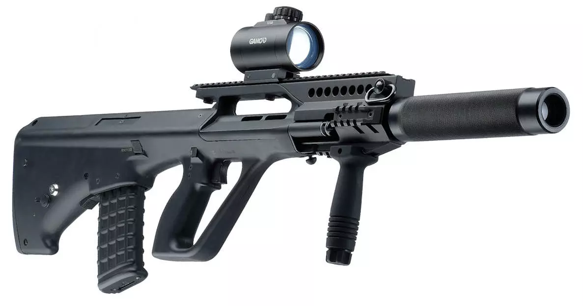 Steyr AUG 3 laser tag tagger with red-dot sight