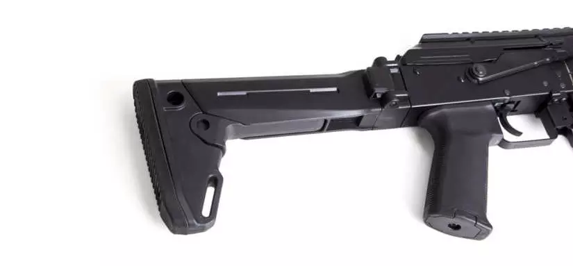 AK laser tag gun with collapsible buttstock