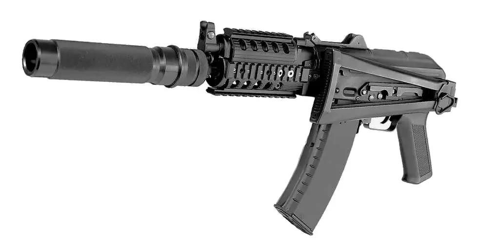 AKS 74U laser tag rifle with folding buttstock 