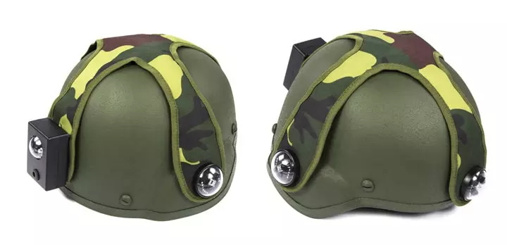 Cover for green milsim laser tag helmet
