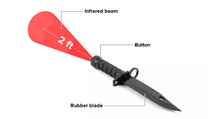 Laser tag knife