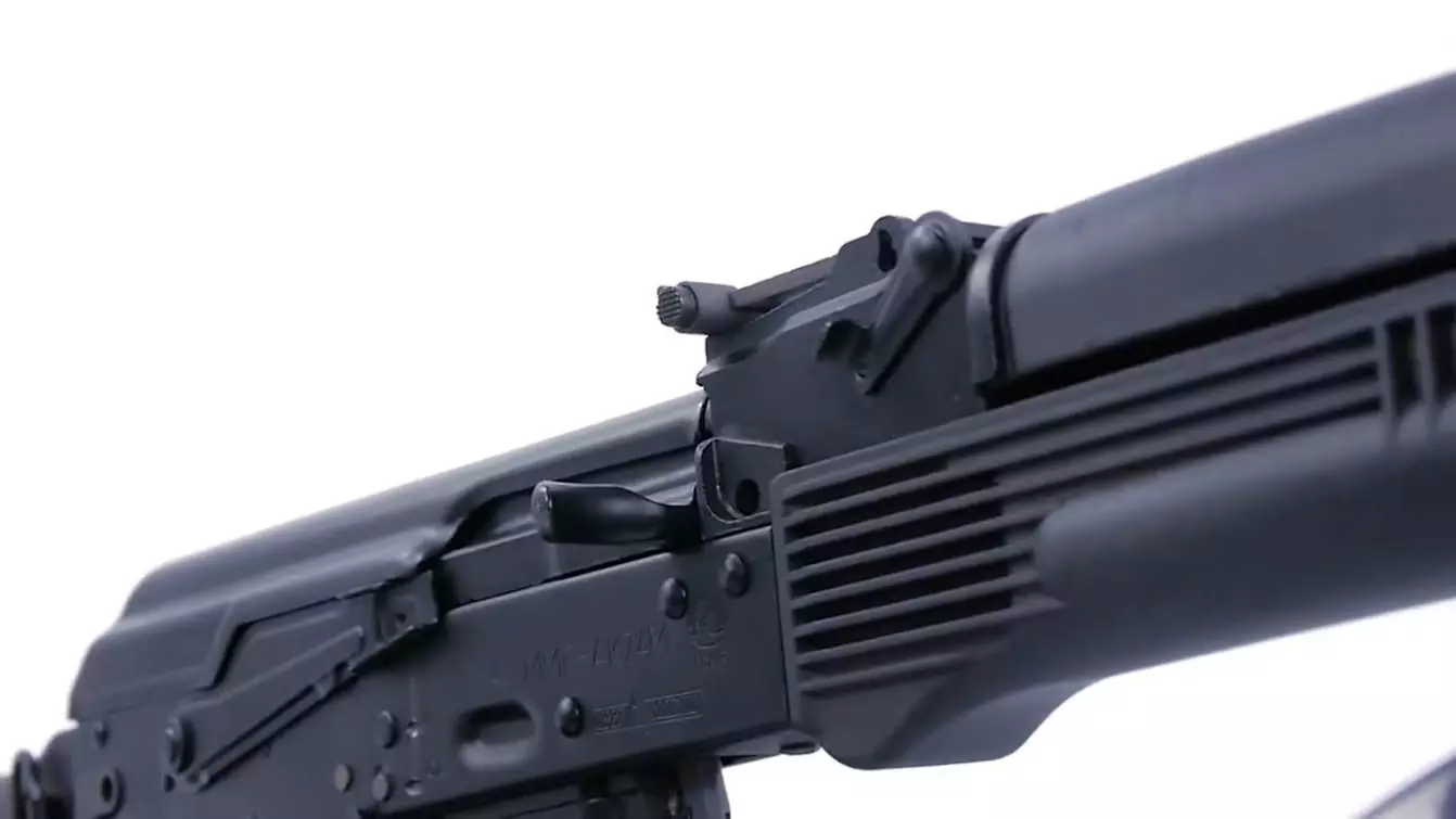 charging handle of AK74 laser tag rifle