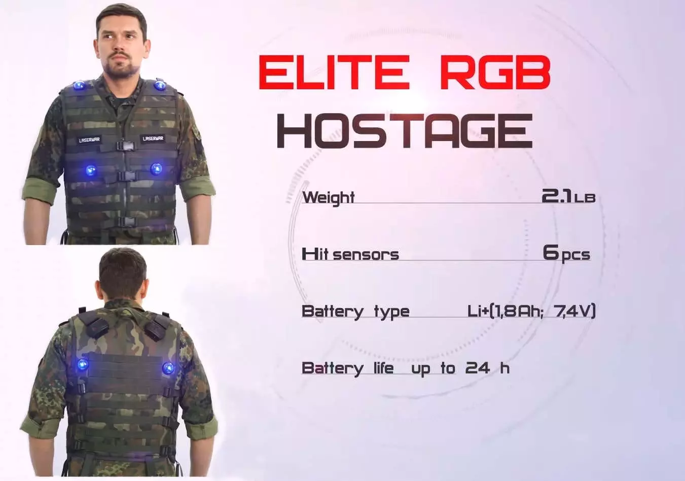 laser tag hostage vest elite for tactical games