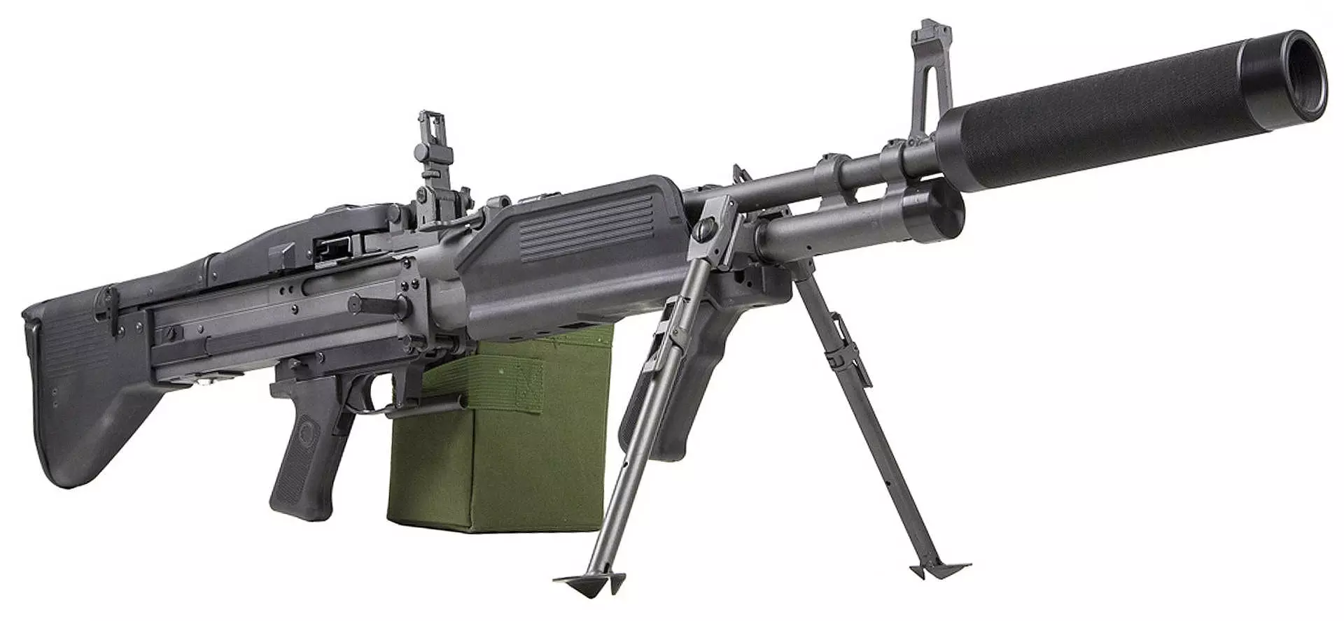 M60 laser tag machine gun right side