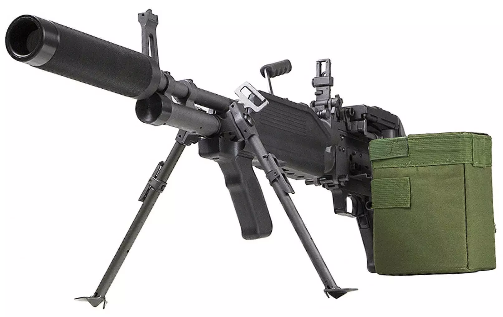 MK43 laser tag machine gun front look