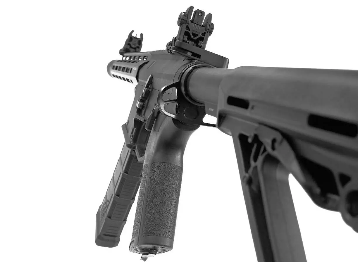 M4 laser tag gun front and rear sights