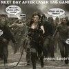 Next Day after Laser Tag Game 